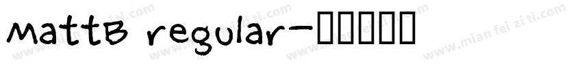 MattB regular字体转换